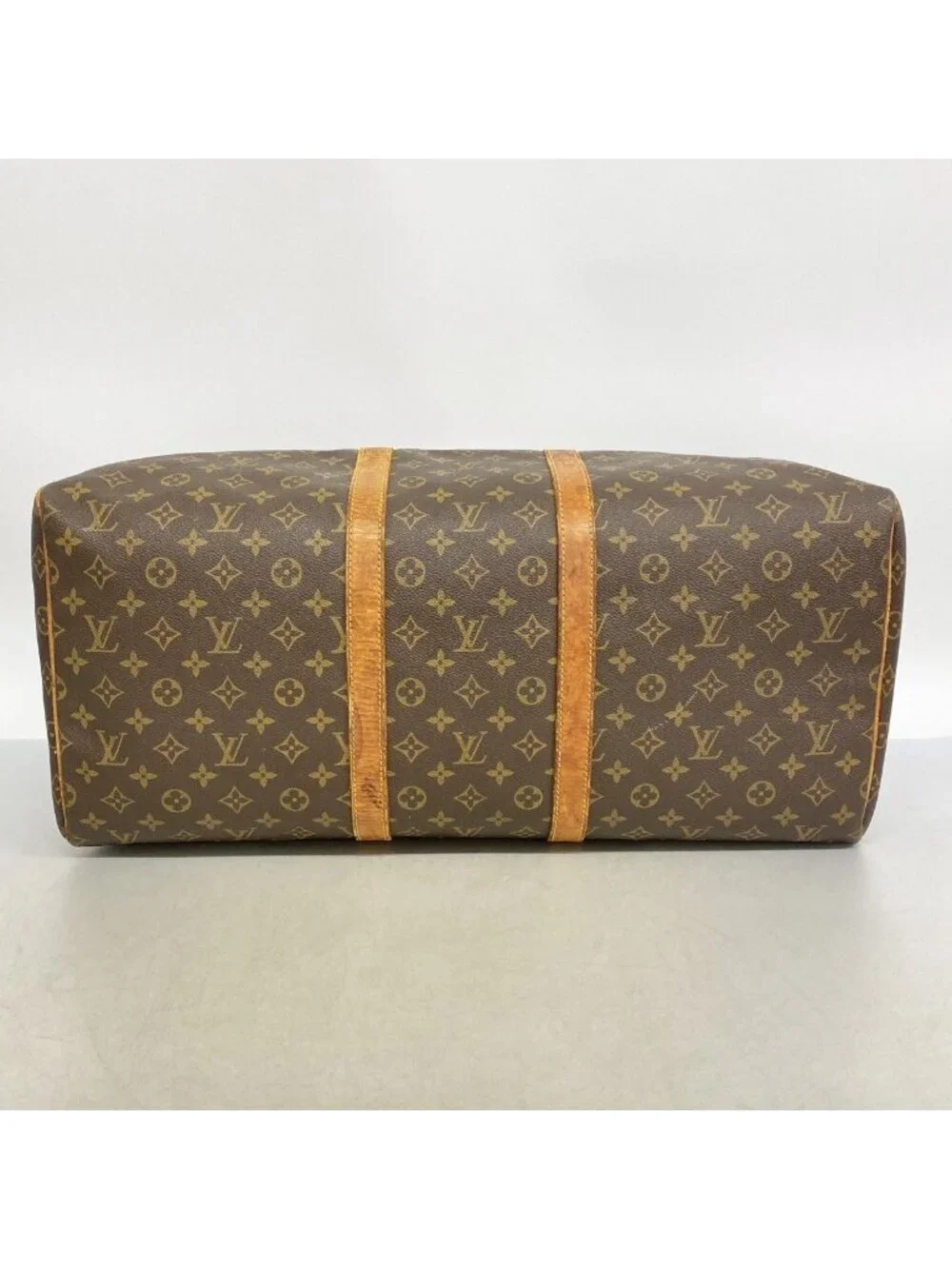 Louis Vuitton Boston Bag Monogram Keepall 55 Brown